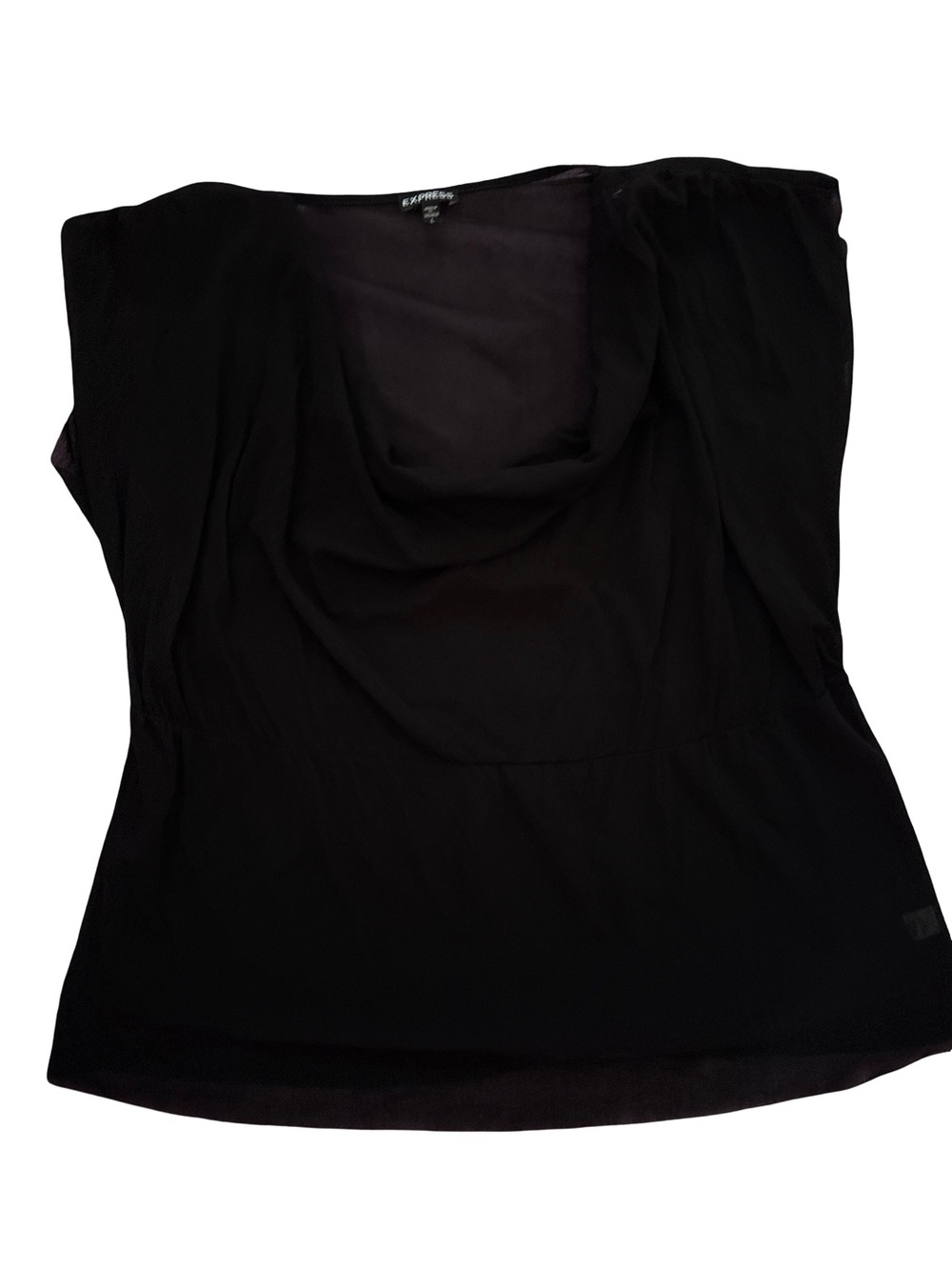 Express Black Cowl Neck Blouse